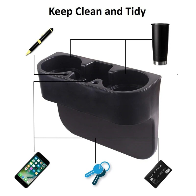 Phone Accessories Organizer - Car Seat Gap Cup Holder Organizer,