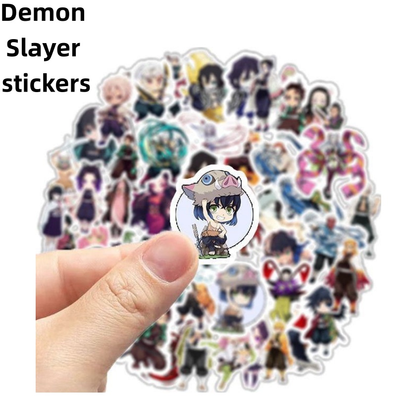 Phone Accessories Useful - Demon Slayer stickers, cartoon and anime