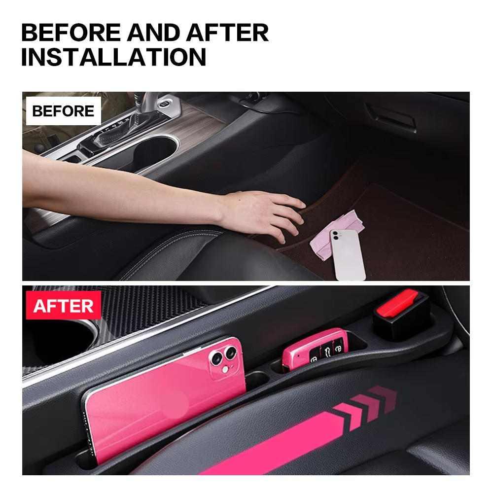 2pcs Universal Car Seat Gap Fi – Phone Accessories Organizer Bewertung und Preis