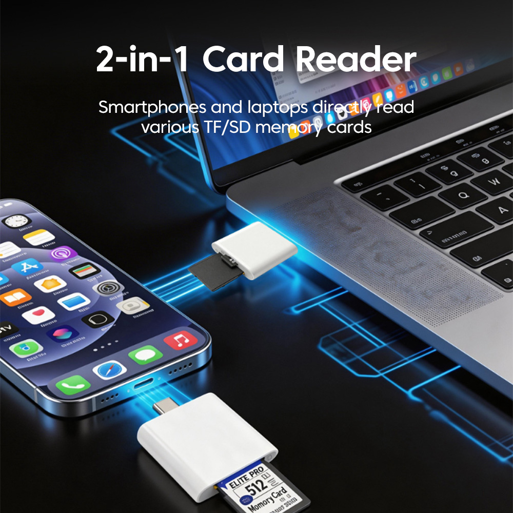 2-in-1 USB 3.0 Card Reader USB – Type C Adapter Bewertung und Preis