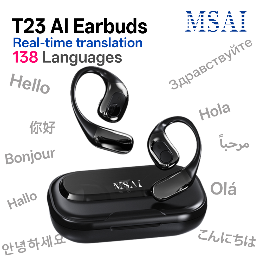MSAI T23 AI Translator Earbuds – Type C Adapter Bewertung und Preis