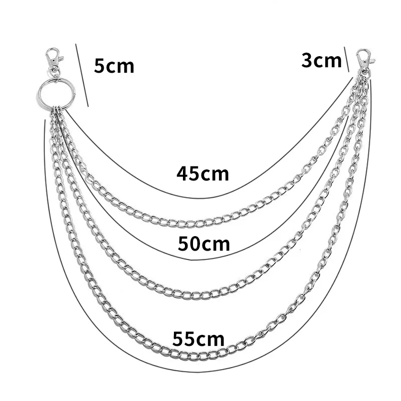 Layer Metal Belt Chain Punk Ho – Phone Accessories For Men Bewertung und Preis