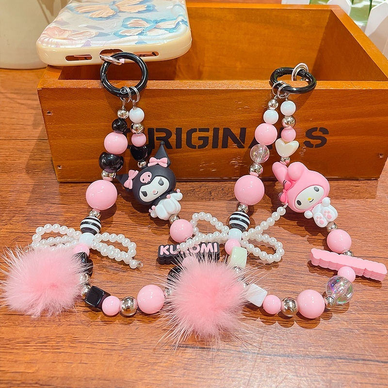 Cute Cartoon Pink Bowknot Sanr – Phone Accessories Chain Bewertung und Preis