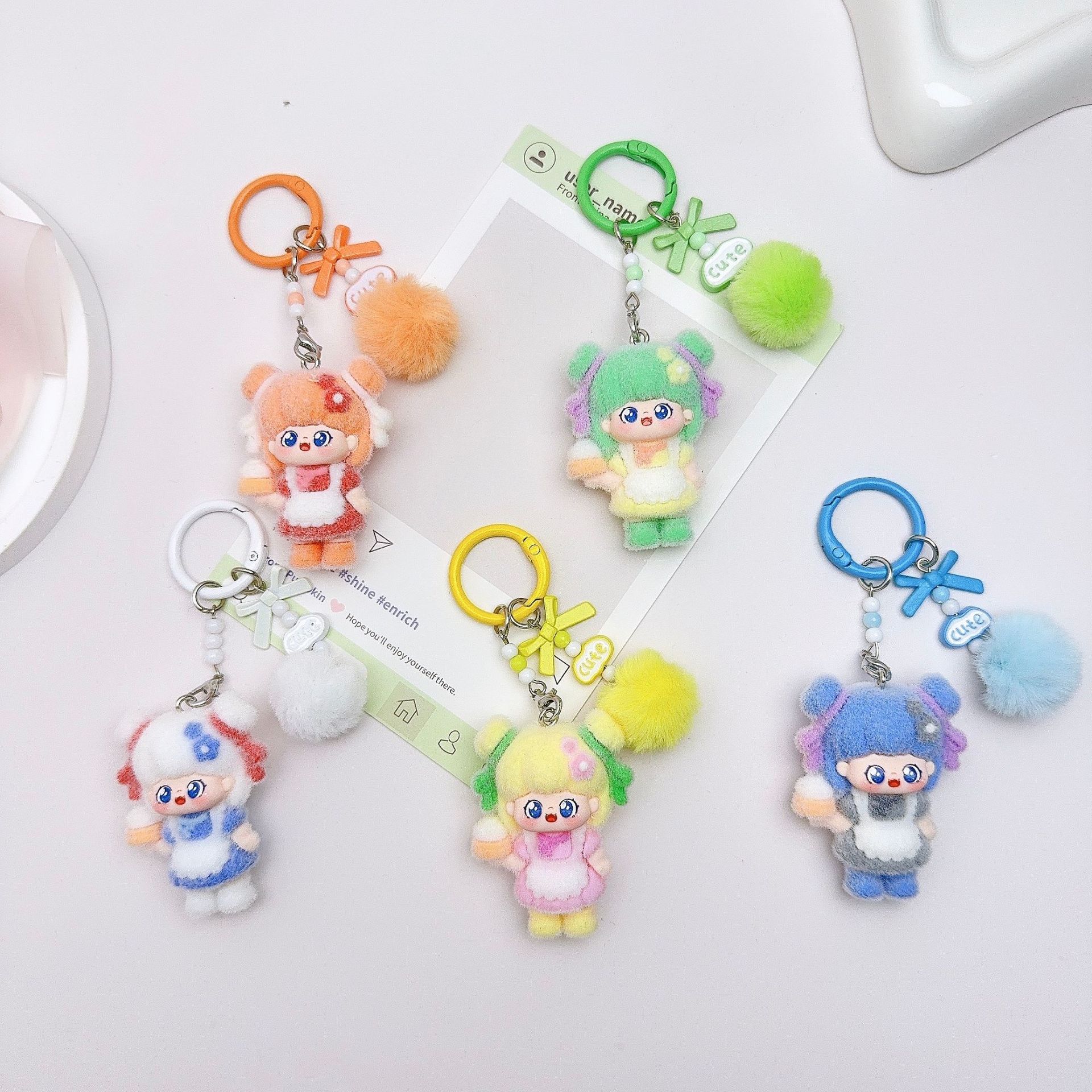 for Baby Three Keychains Cute  – Phone Accessories Chain Bewertung und Preis