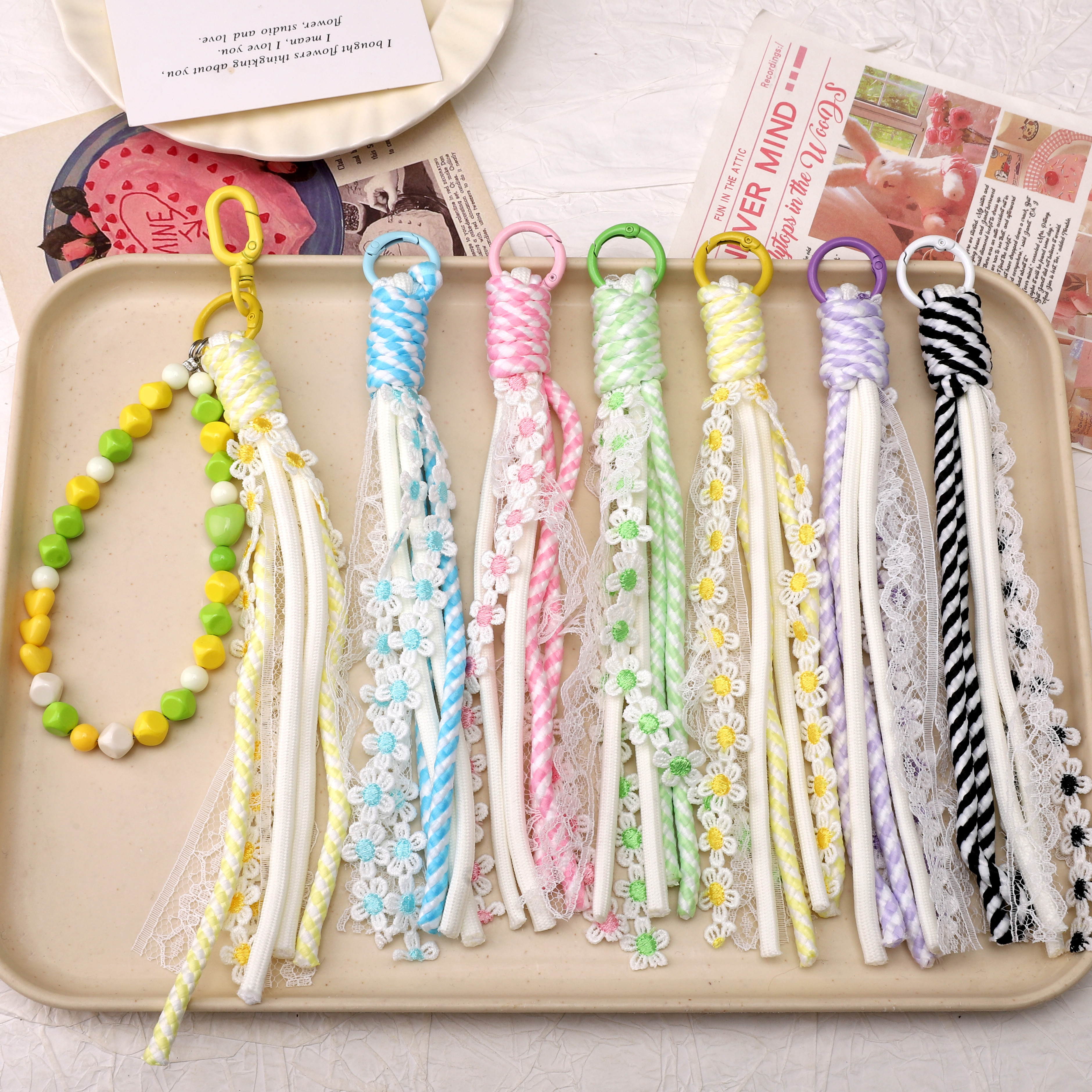 1pc Alloy Keyrings And Polyest – Phone Accessories Chain Bewertung und Preis