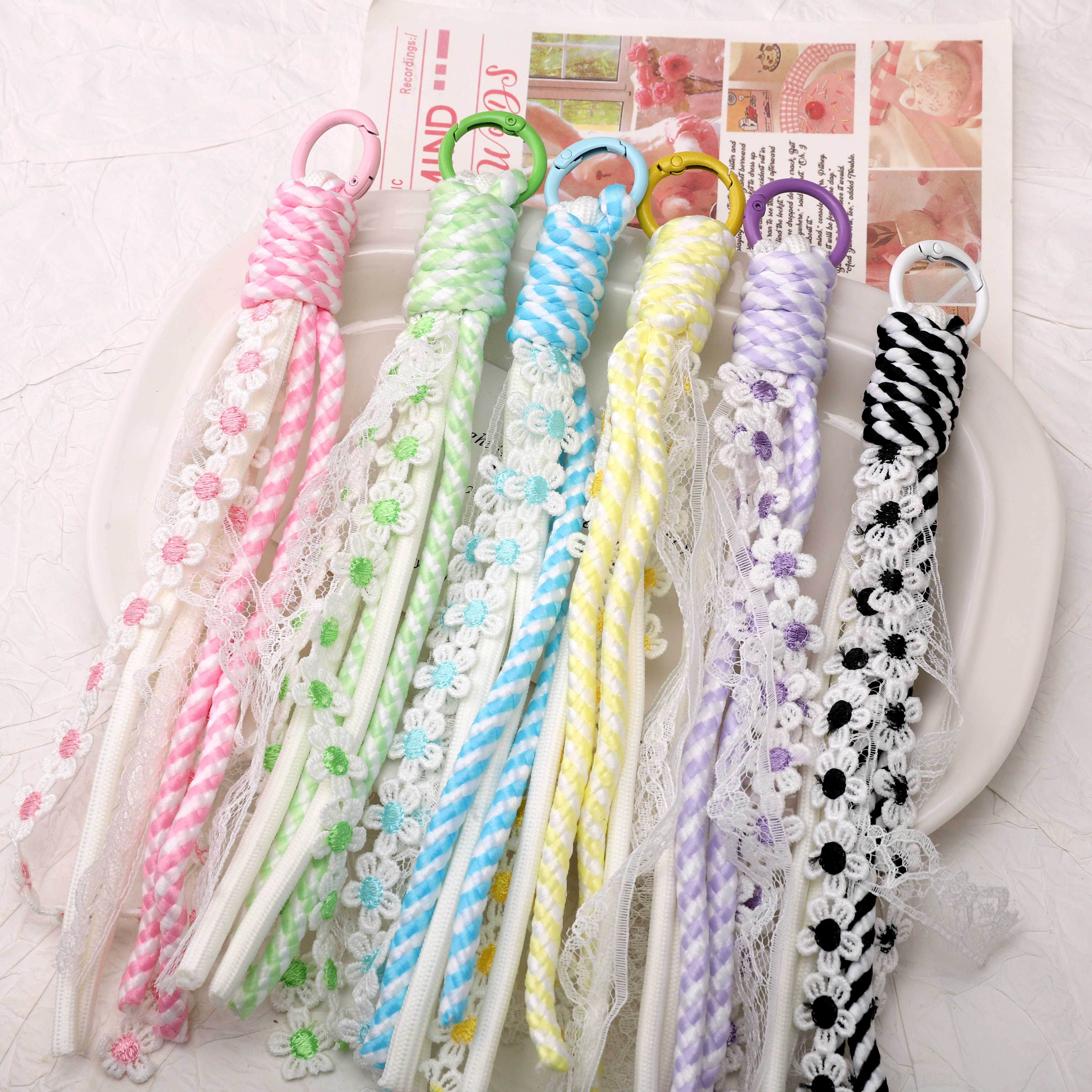 1pc Alloy Keyrings And Polyest – Phone Accessories Chain Bewertung und Preis