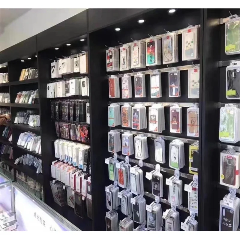 custom，Wooden Slatwall Mobile  – Phone Accessories Store Bewertung und Preis