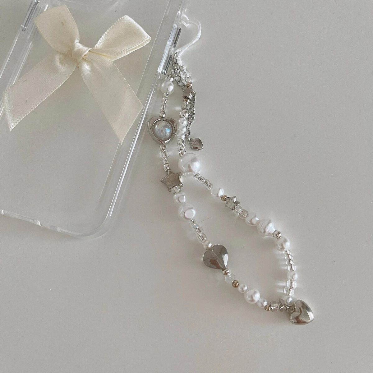 Premium Silver Star Pearl Phon – Phone Accessories Chain Bewertung und Preis