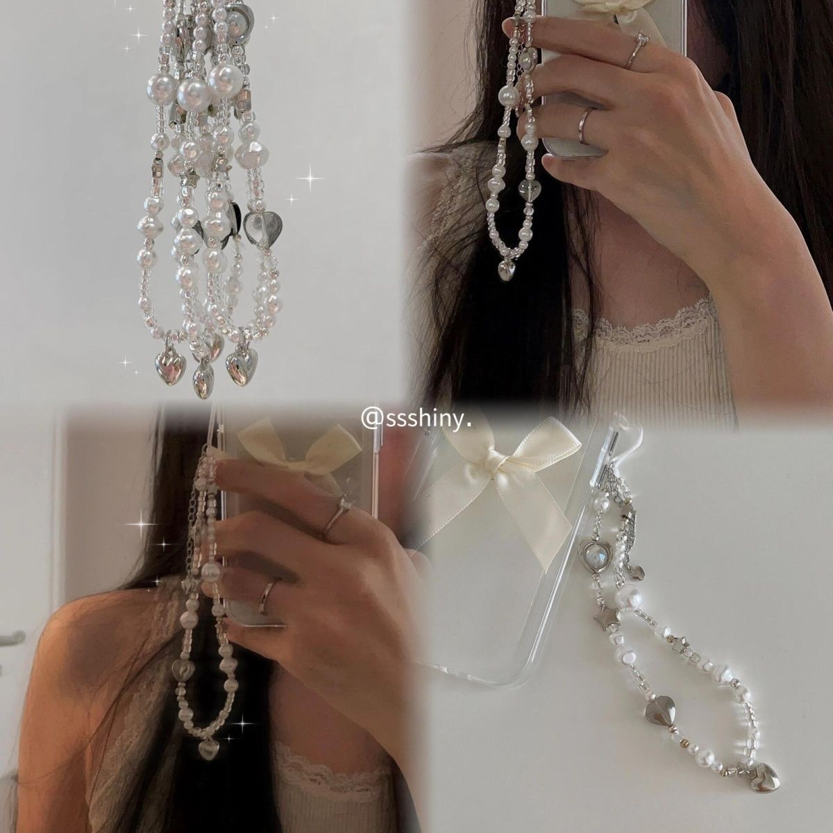Premium Silver Star Pearl Phon – Phone Accessories Chain Bewertung und Preis