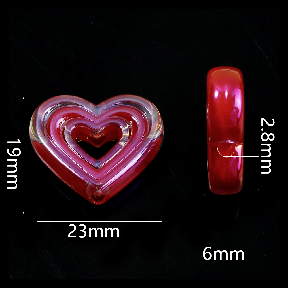 10pcs Transparent Heart Vertic – Phone Accessories Chain Bewertung und Preis